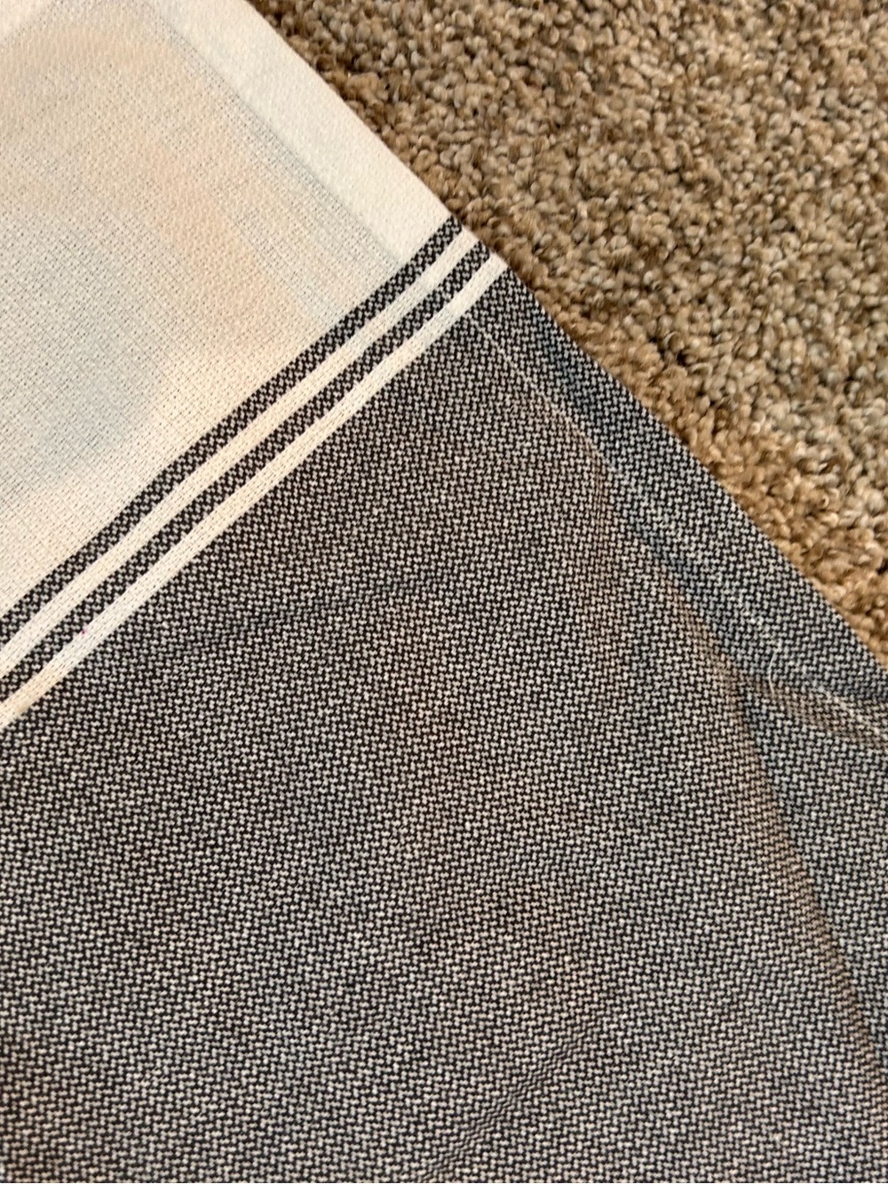 NWT Dille & Kamille Organic Cotton Lightweight Apron. Utility pockets. Ticking - Picture 3 of 9